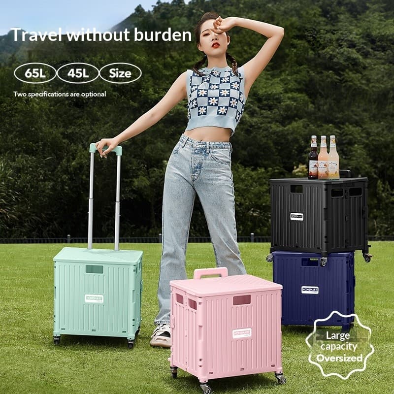 Supermarket Portable Folding Shopping Cart, Grocery Cart, Small Cart