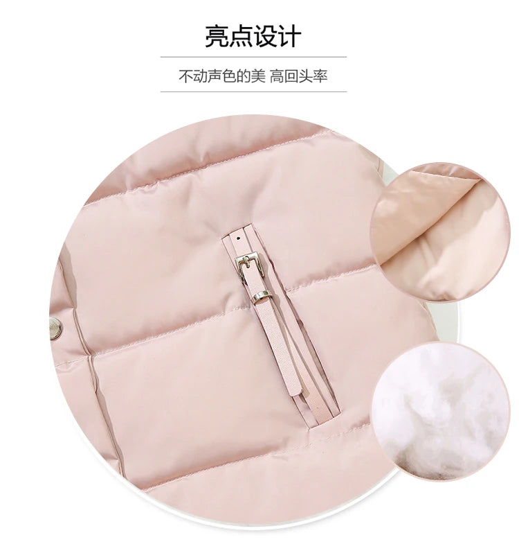 20 New Autumn Solid Women Down Cotton Vest Winter Girl Sleeveless Thicked Cotton Jacket Coat Big Size Lady Short Outwear WZ1226