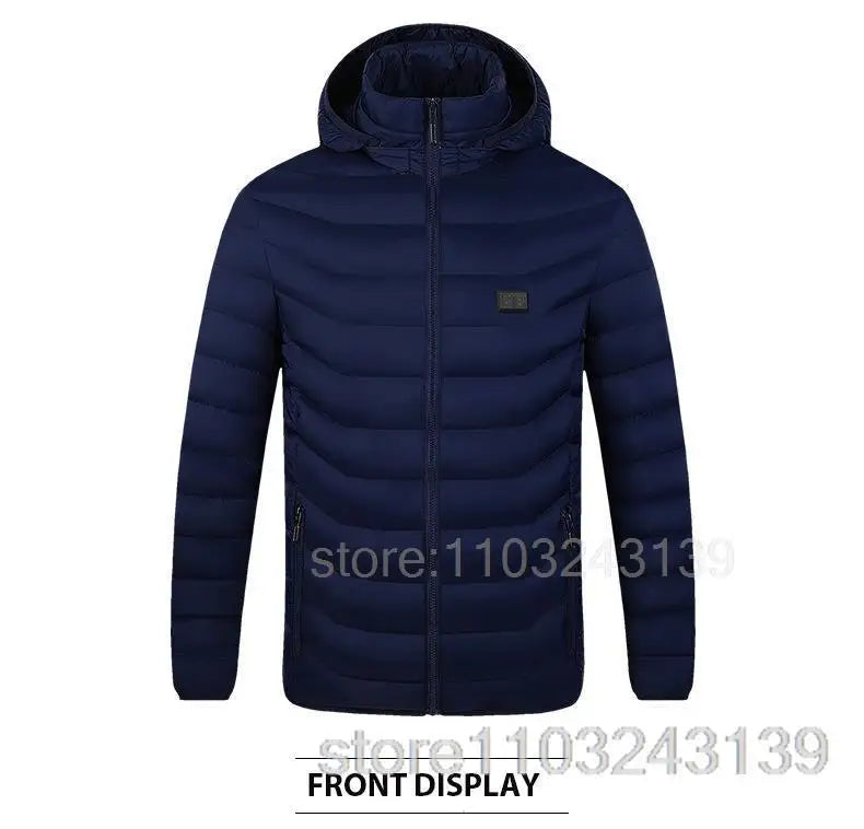 21 Areas Heated Jacket Mens Jacket Waterproof Heating Jacket Men Warm Winter Jackets Parkas Coat Heated Vest Tactical