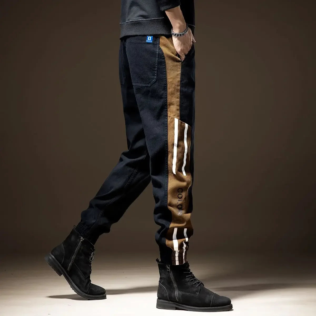 Male Trousers Trekking Autumn Men's Cargo Pants Slim High Quality Large Size Clothing Y2k Casual Street Loose Luxury Spandex Emo