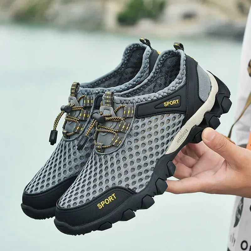 Breathable Sneakers Men Shoes 2024 Fashion Shoes For Men Climbing Hiking Shoes Men Outdoor Beach Wading Tenis Barefoot Sneakers