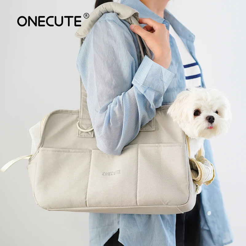 Portable Pet Carrier Bag Puppy Dog Messenger Shoulder Bags Mat Breathable Load Without Mat Outdoor Transport Bag