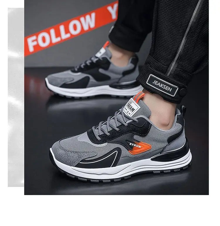 Men's Fashion Sneakers 2024 Autumn New Brand Design Comfortable Soft Soled Men Running Shoes Tenis Masculino