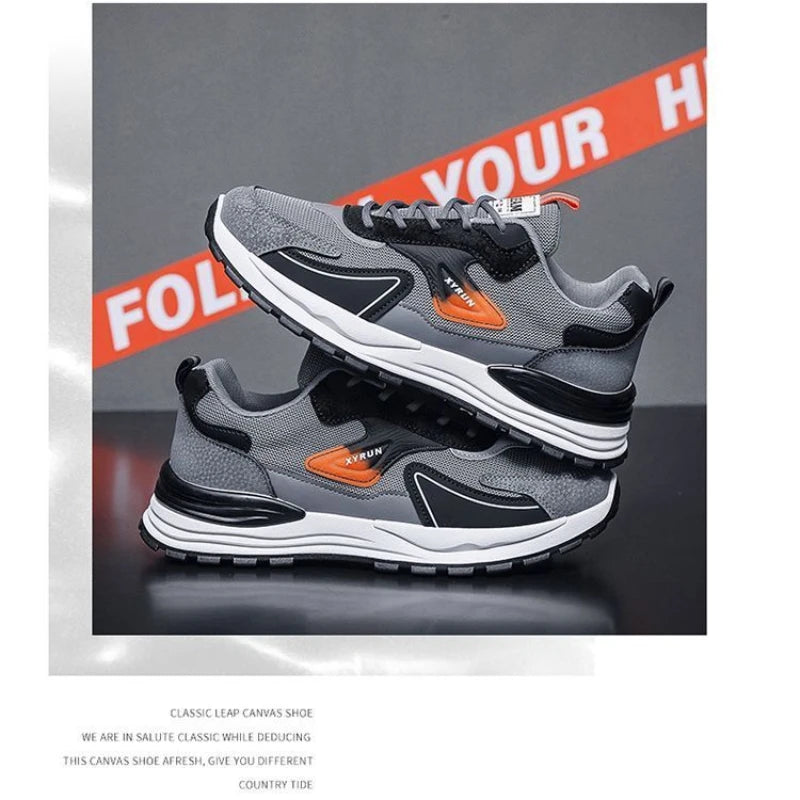 Men's Fashion Sneakers 2024 Autumn New Brand Design Comfortable Soft Soled Men Running Shoes Tenis Masculino