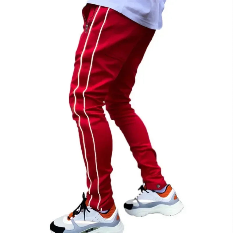 Male Trousers Multi Pocket Multipockets Men's Cargo Pants Slim Stretch Joggers Slacks Baggy Spandex High Quality Clothing New In