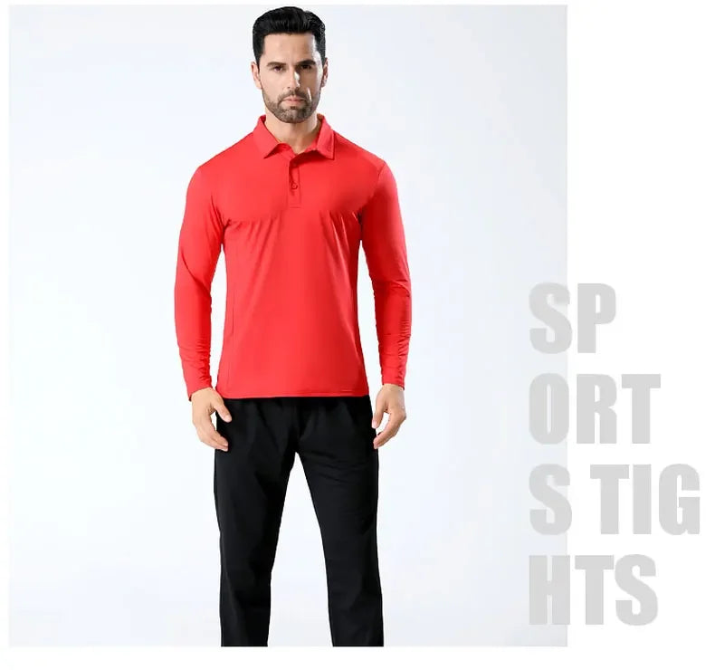 Men Sport T-shirt Breathable Training Long Sleeved Sweatshirt Badminton Clothing Fitness High Elastic Tights Casual Shirts Tops