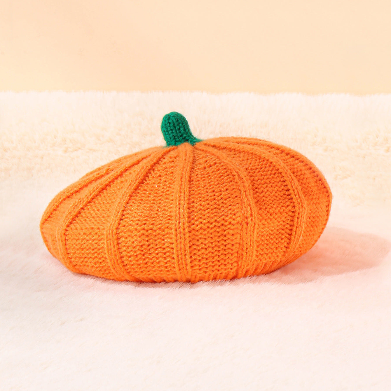 Halloween decoration pumpkin knitted hat cute adult children soft beret beanie hat Halloween party dress up parent-child hat