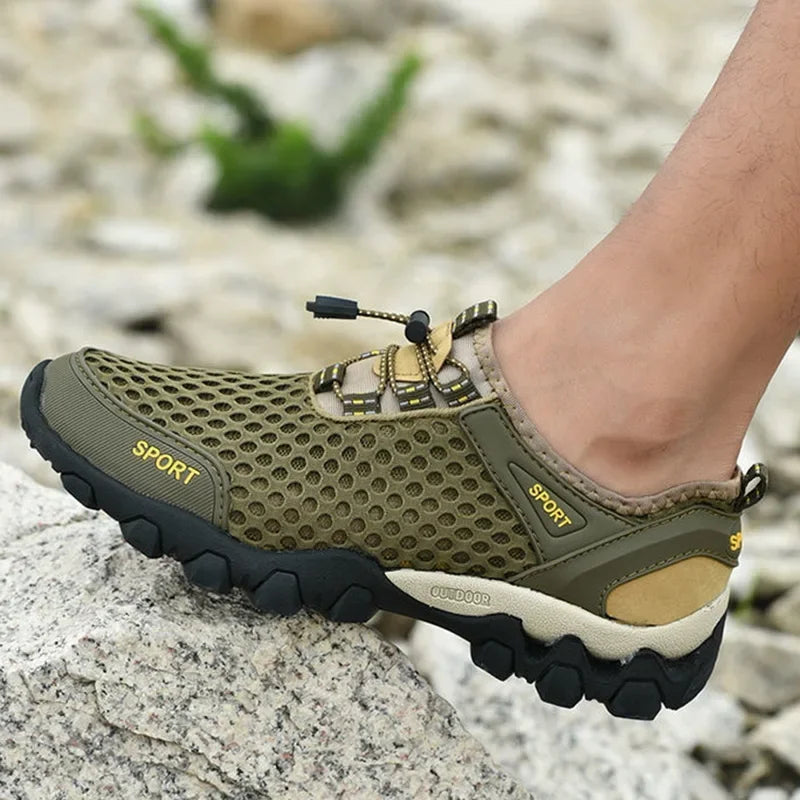 Breathable Sneakers Men Shoes 2024 Fashion Shoes For Men Climbing Hiking Shoes Men Outdoor Beach Wading Tenis Barefoot Sneakers