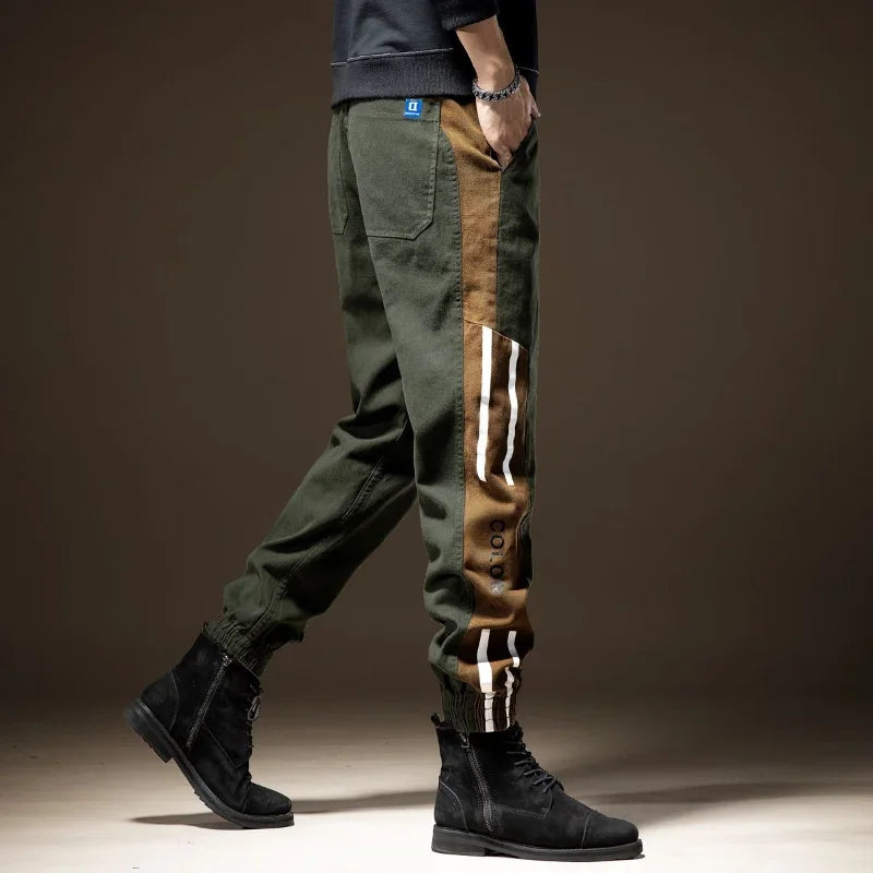 Male Trousers Trekking Autumn Men's Cargo Pants Slim High Quality Large Size Clothing Y2k Casual Street Loose Luxury Spandex Emo