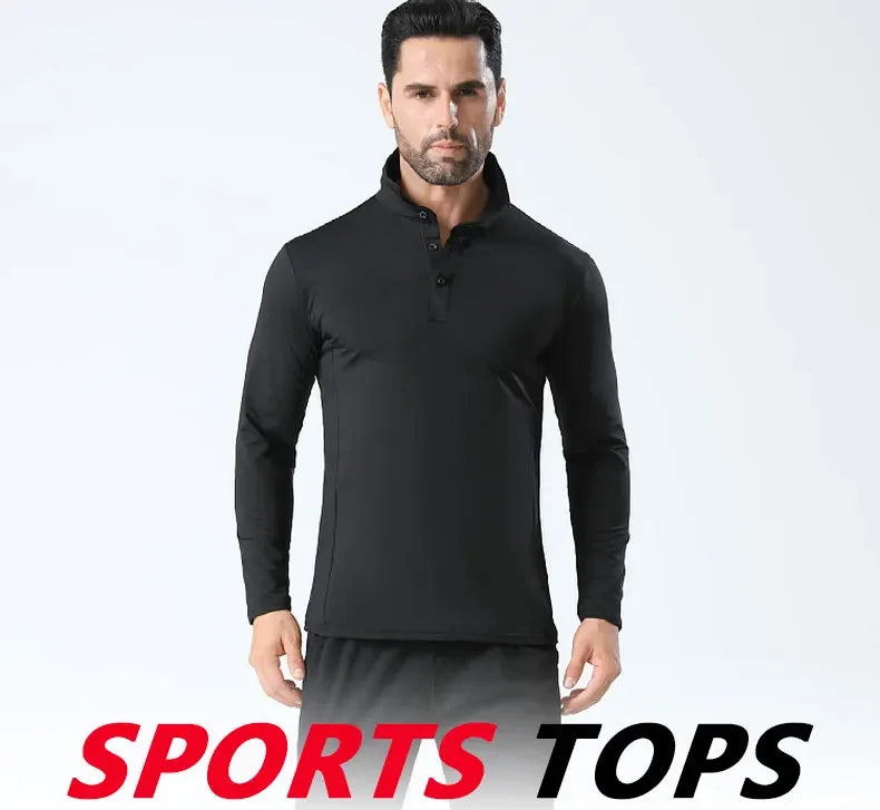 Men Sport T-shirt Breathable Training Long Sleeved Sweatshirt Badminton Clothing Fitness High Elastic Tights Casual Shirts Tops