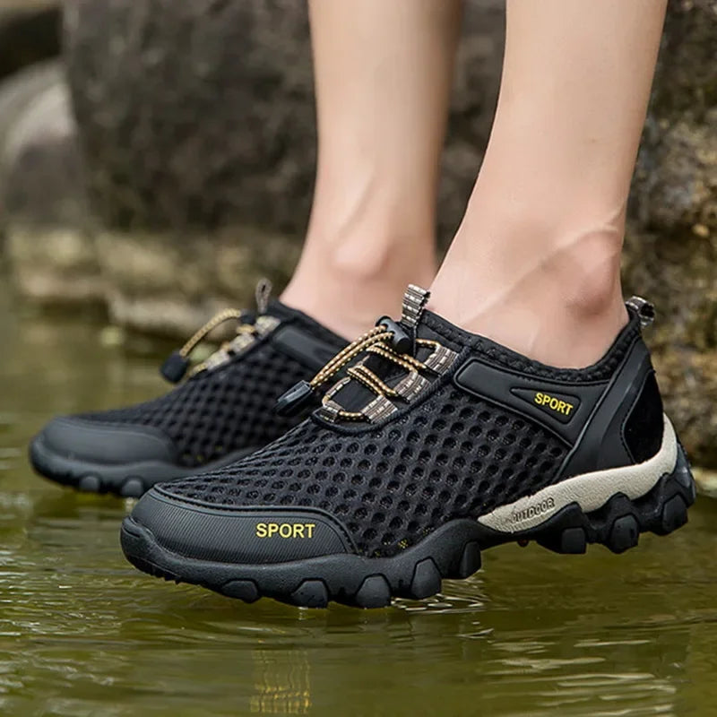 Breathable Sneakers Men Shoes 2024 Fashion Shoes For Men Climbing Hiking Shoes Men Outdoor Beach Wading Tenis Barefoot Sneakers