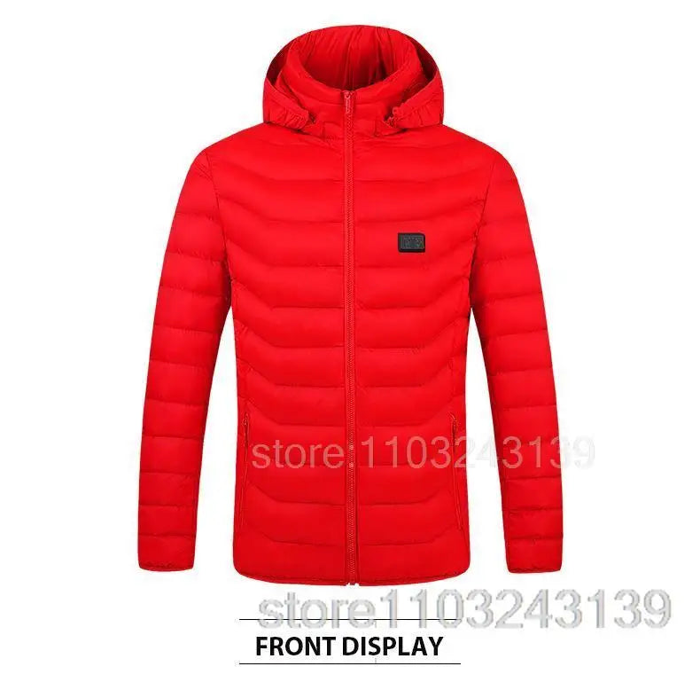 21 Areas Heated Jacket Mens Jacket Waterproof Heating Jacket Men Warm Winter Jackets Parkas Coat Heated Vest Tactical