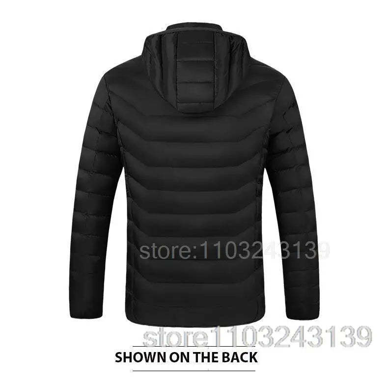 21 Areas Heated Jacket Mens Jacket Waterproof Heating Jacket Men Warm Winter Jackets Parkas Coat Heated Vest Tactical