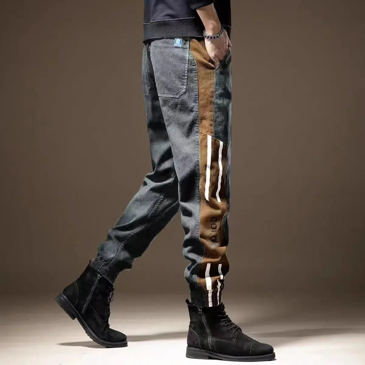 Male Trousers Trekking Autumn Men's Cargo Pants Slim High Quality Large Size Clothing Y2k Casual Street Loose Luxury Spandex Emo