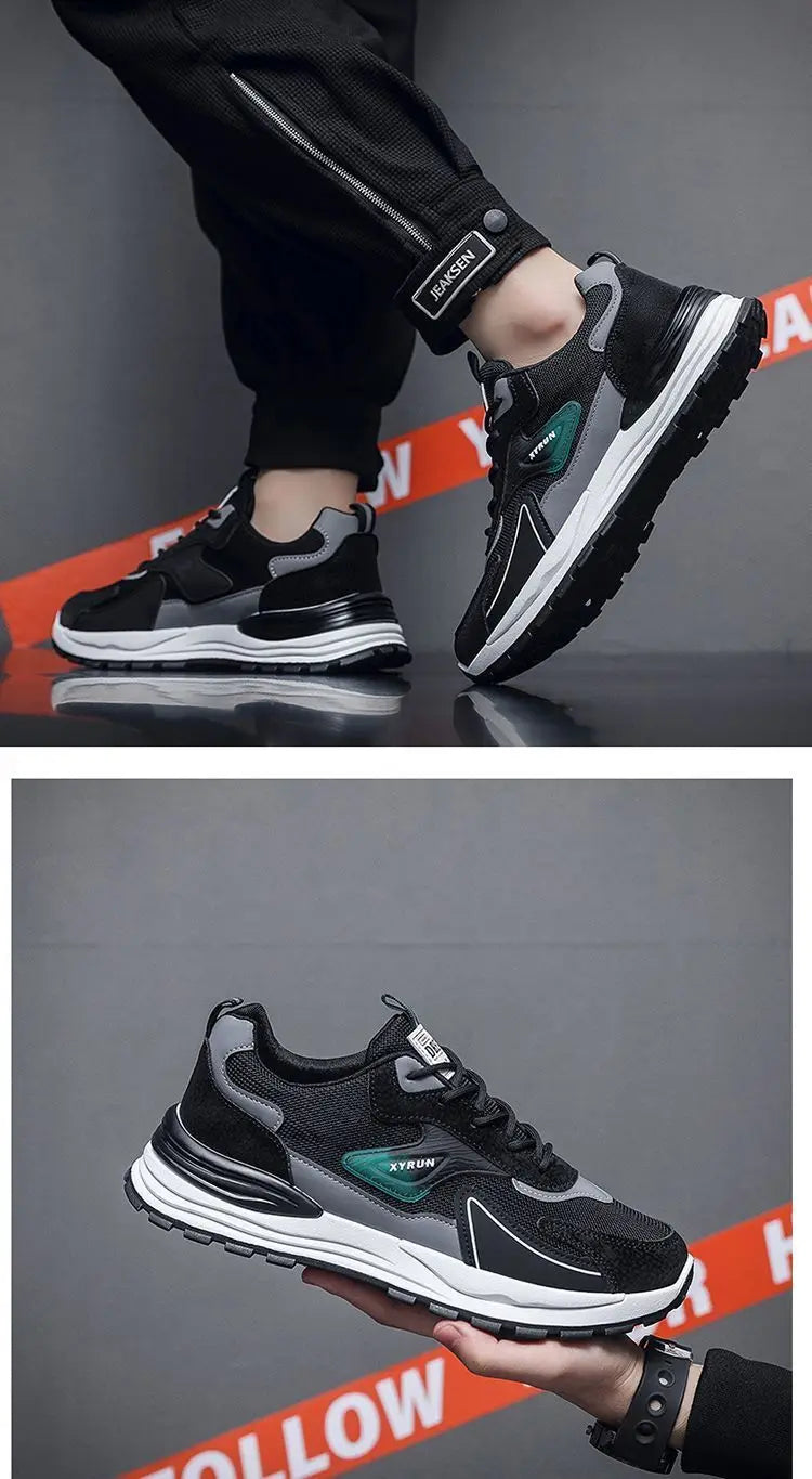 Men's Fashion Sneakers 2024 Autumn New Brand Design Comfortable Soft Soled Men Running Shoes Tenis Masculino