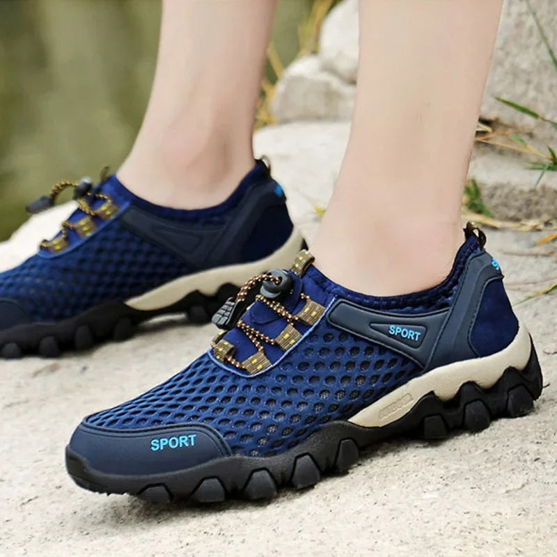 Breathable Sneakers Men Shoes 2024 Fashion Shoes For Men Climbing Hiking Shoes Men Outdoor Beach Wading Tenis Barefoot Sneakers