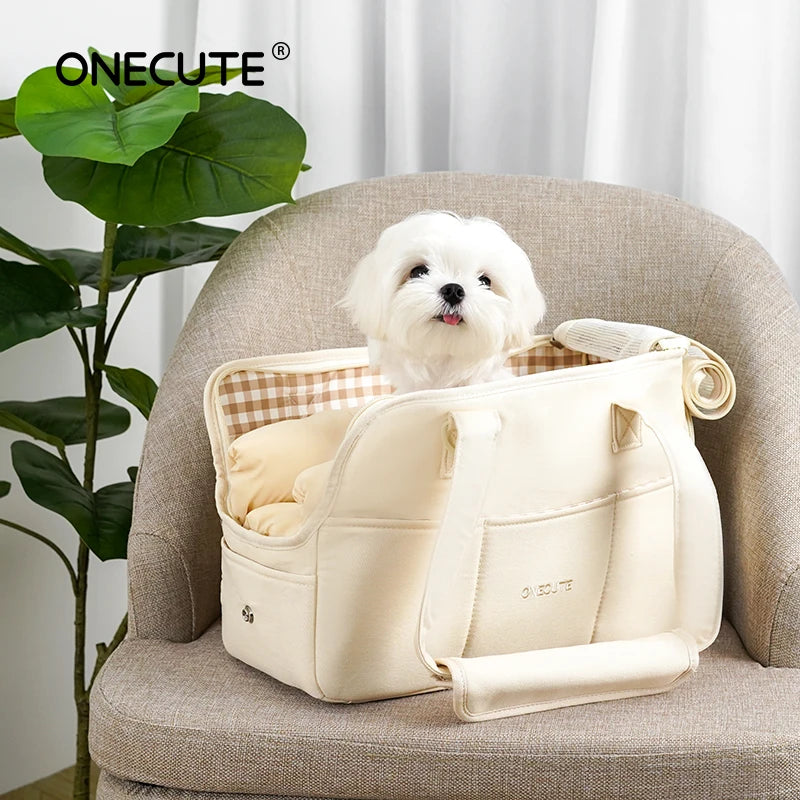 Portable Pet Carrier Bag Puppy Dog Messenger Shoulder Bags Mat Breathable Load Without Mat Outdoor Transport Bag