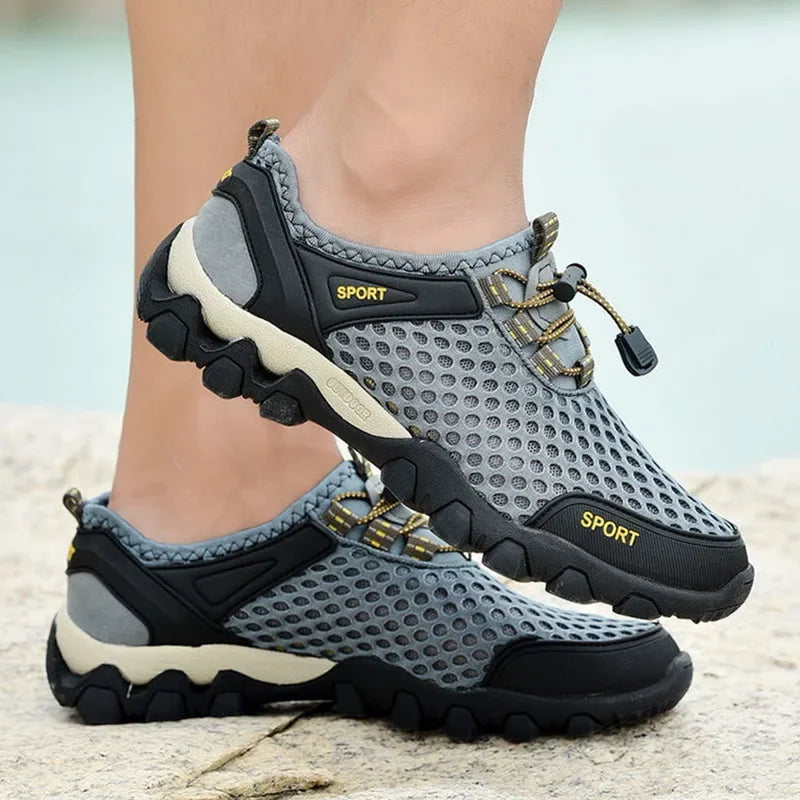 Breathable Sneakers Men Shoes 2024 Fashion Shoes For Men Climbing Hiking Shoes Men Outdoor Beach Wading Tenis Barefoot Sneakers