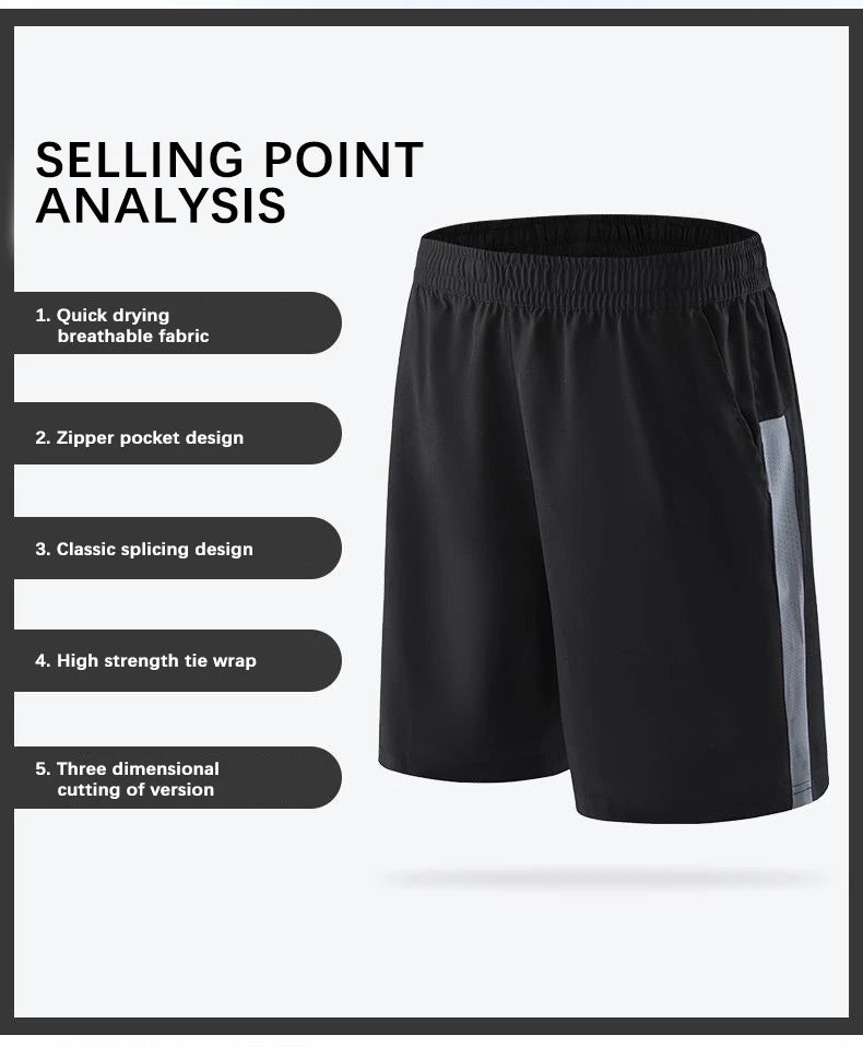 Baasploa Mens Gym Training Shorts Men Sports Casual Clothing