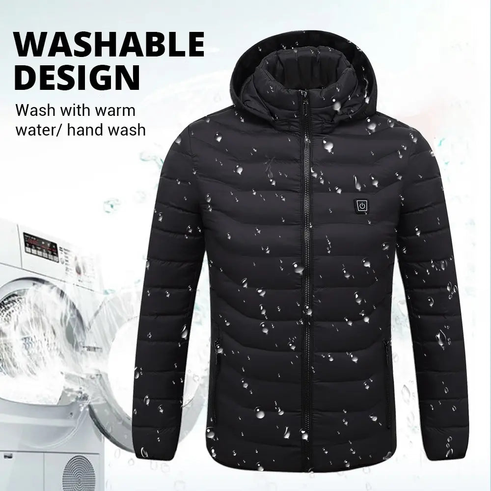 21 Areas Heated Jacket Mens Jacket Waterproof Heating Jacket Men Warm Winter Jackets Parkas Coat Heated Vest Tactical