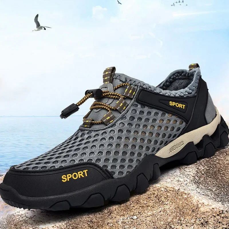 Breathable Sneakers Men Shoes 2024 Fashion Shoes For Men Climbing Hiking Shoes Men Outdoor Beach Wading Tenis Barefoot Sneakers