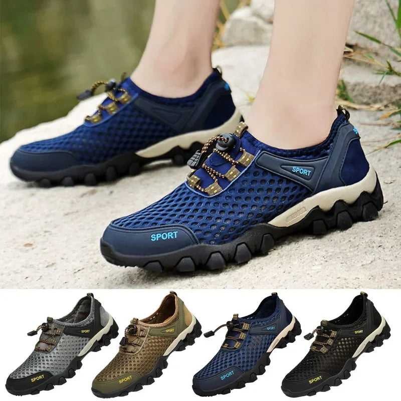 Breathable Sneakers Men Shoes 2024 Fashion Shoes For Men Climbing Hiking Shoes Men Outdoor Beach Wading Tenis Barefoot Sneakers