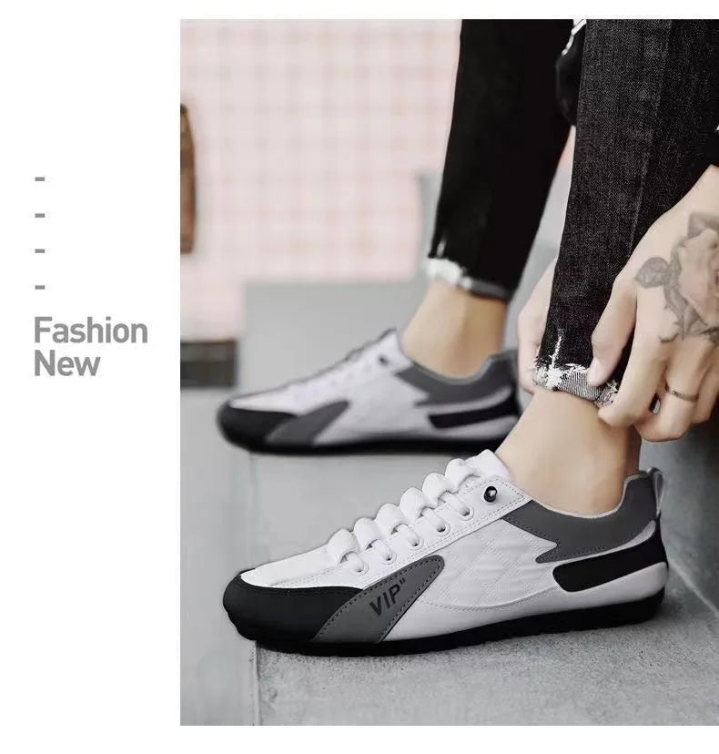 New Men Casual Shoes Summer Thin Section Baotou Half Slippers Fashion Wild Flat-bottomed Bean Shoes Men Sneakers