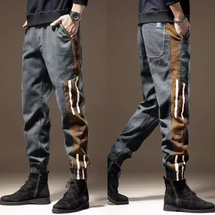 Male Trousers Trekking Autumn Men's Cargo Pants Slim High Quality Large Size Clothing Y2k Casual Street Loose Luxury Spandex Emo